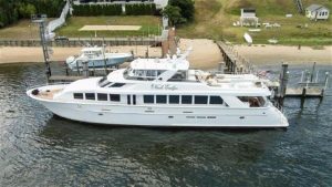 used 100' fort lauderdale boat show hatteras yacht sale
