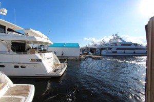 Setting up the Fort Lauderdale Boat Show 2014