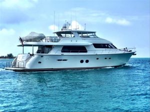 pre-owned 85' pacific mariner yacht sale florida