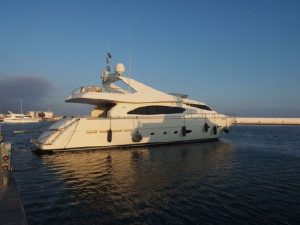 used 88' Ferretti yacht for sale in italy