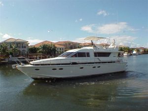 used 58' posillipo yacht for sale in florida
